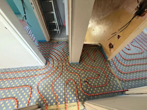 Plancher chauffant - chauffage au sol installé par Lorraine Chauffage pour une renovation